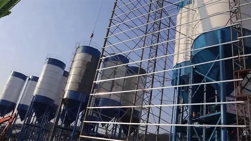 محطة خلط الخرسانة الثابتة نوع HZS