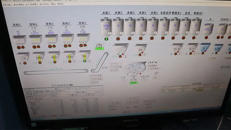 نظام التحكم في خلط الخرسانة