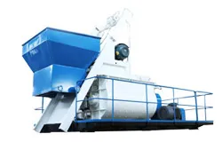 خلاط خرسانة مع نظام رفع بالدلو