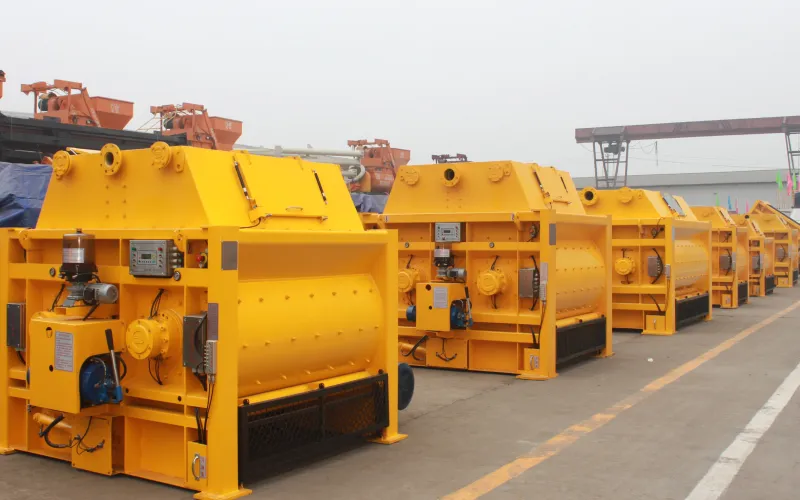 خلاط خرسانة ذو عمود مزدوج